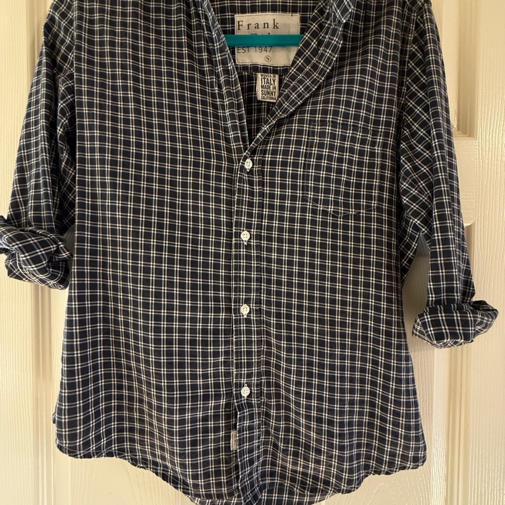 Frank & Eileen Black and White Checkered Barry Shirt